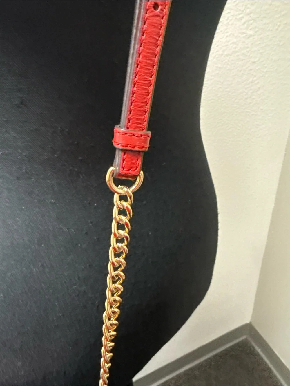 Michael Kors Red Quilted Crossbody Gold Chain MK Logo Y2K Mini Flap Purse